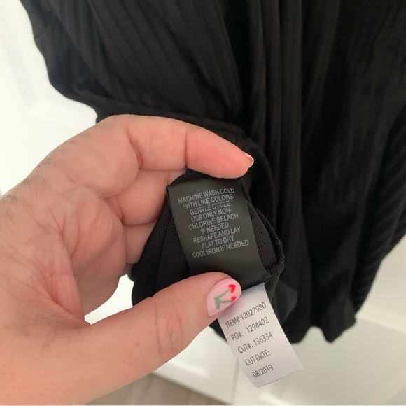 Black Faux Corset Bodycon Torrid Dress - Picture 5 of 6